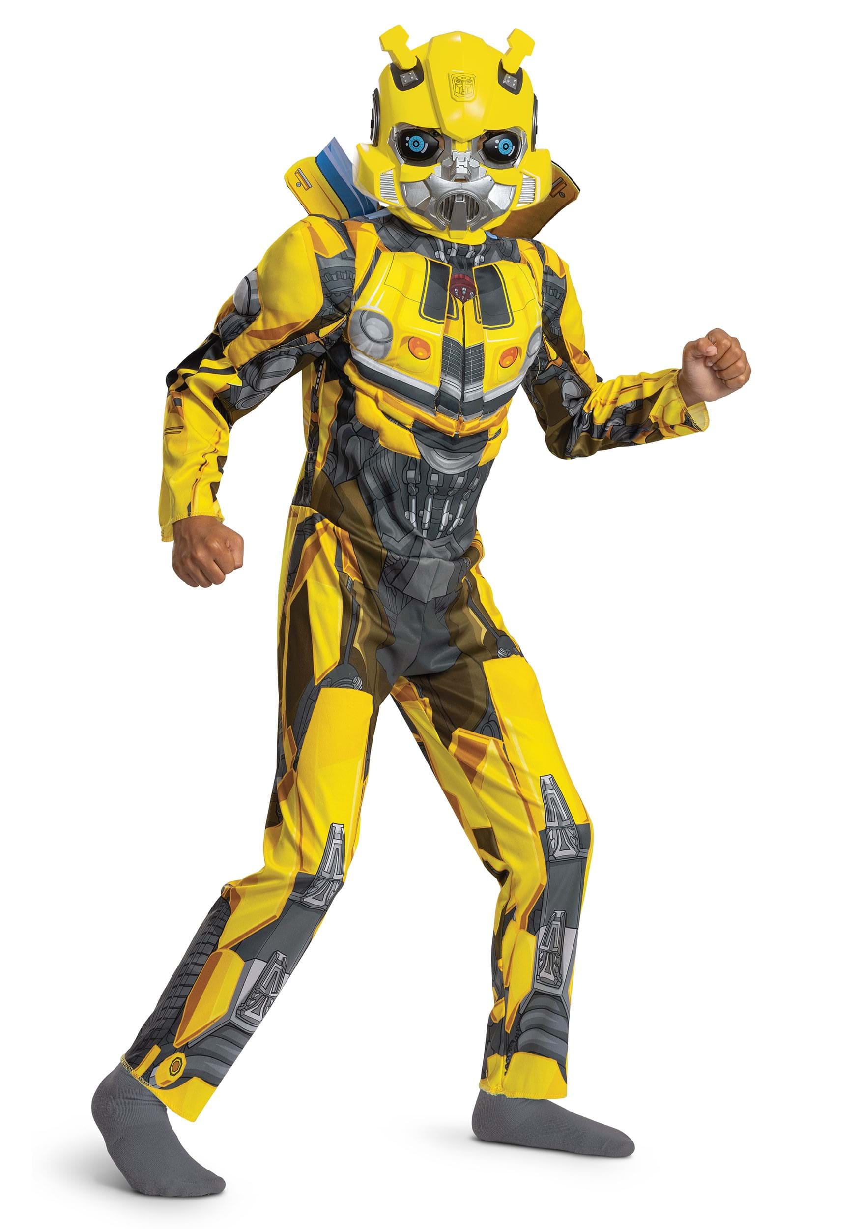Photos - Fancy Dress RISE Disguise Kid's Transformers  of the Beasts Bumblebee Black/Gray 