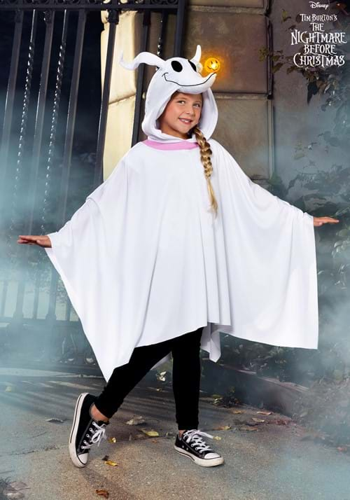 Nightmare Before Christmas Kids Zero Costume Poncho