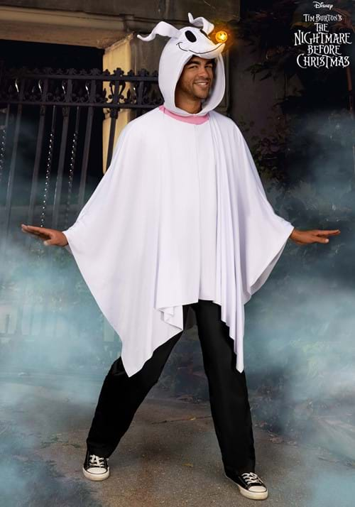 Nightmare Before Christmas Zero Costume Poncho Adult