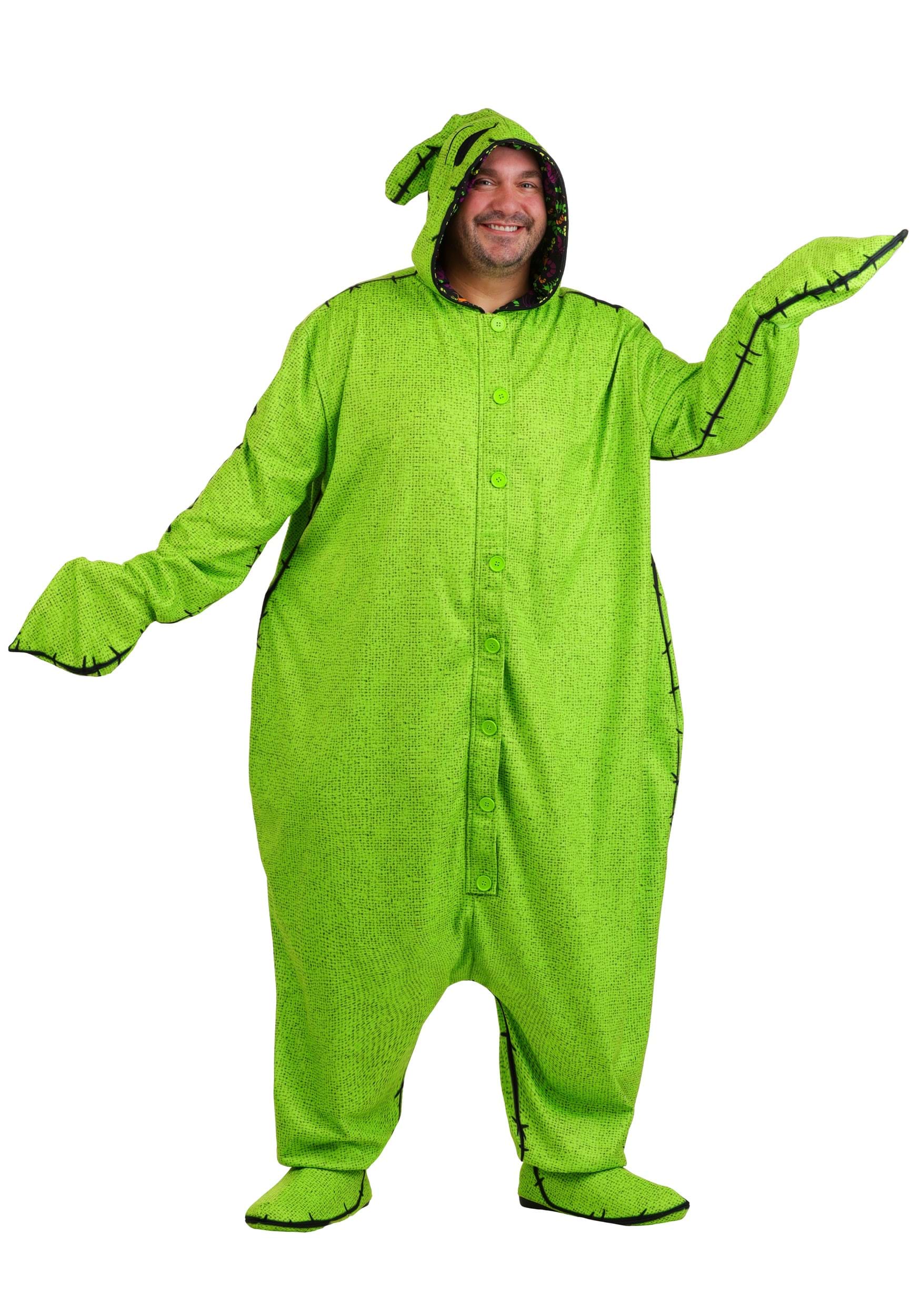 Plus Size Disney Oogie Boogie Onesie Costume for Adults | Disney Costumes