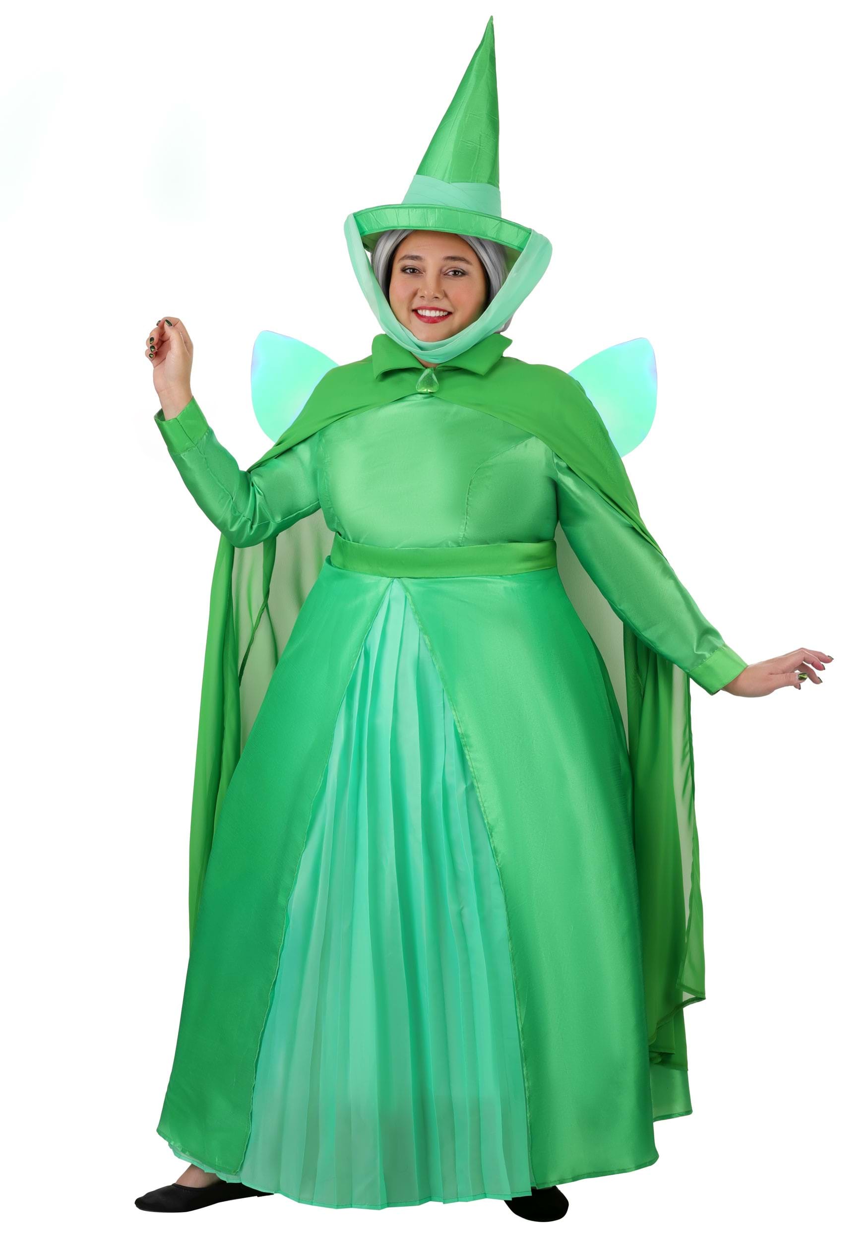 Plus Size Disney Sleeping Beauty Fauna Costume for Women | Disney Costumes