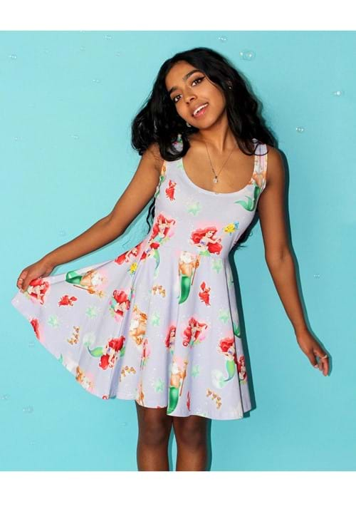 Cakeworthy Womens Little Mermaid Print Dress