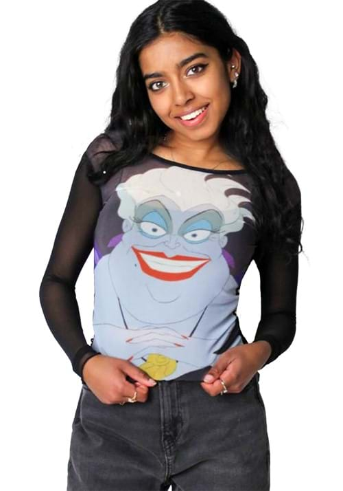 Cakeworthy Womens Little Mermaid Ursula Mesh Top