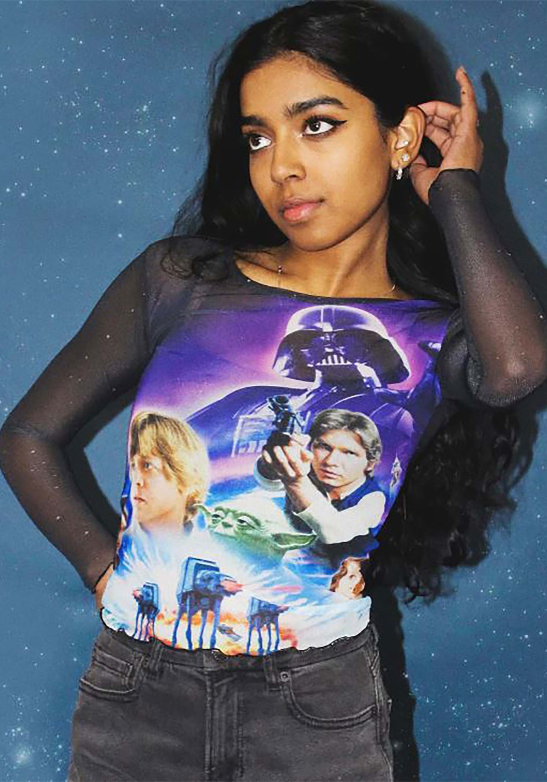 Women's Cakeworthy Star Wars Poster Mesh Top