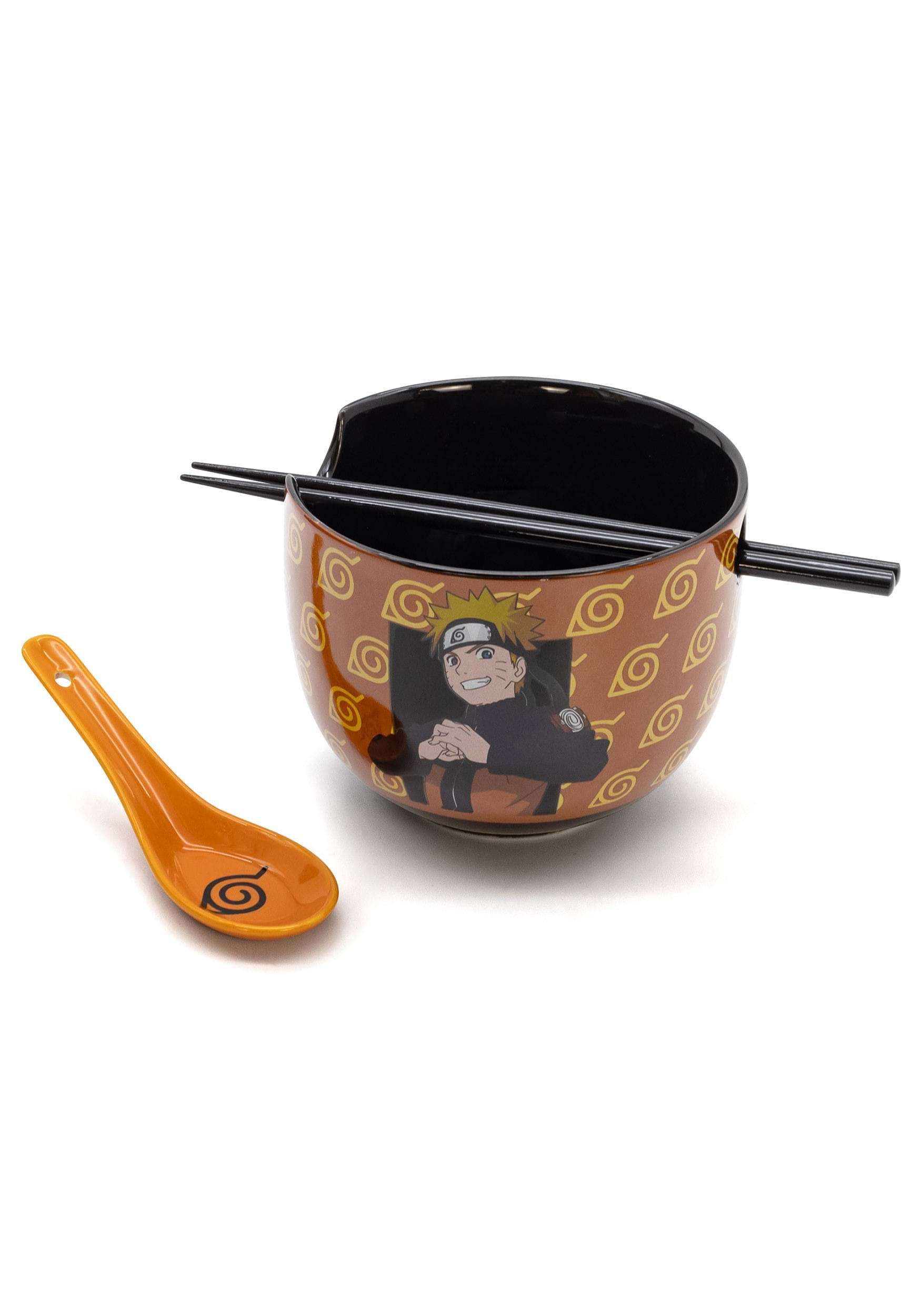 Naruto Hidden Leaf 3 Piece Ramen Gift Bundle | Anime Ramen Bowls