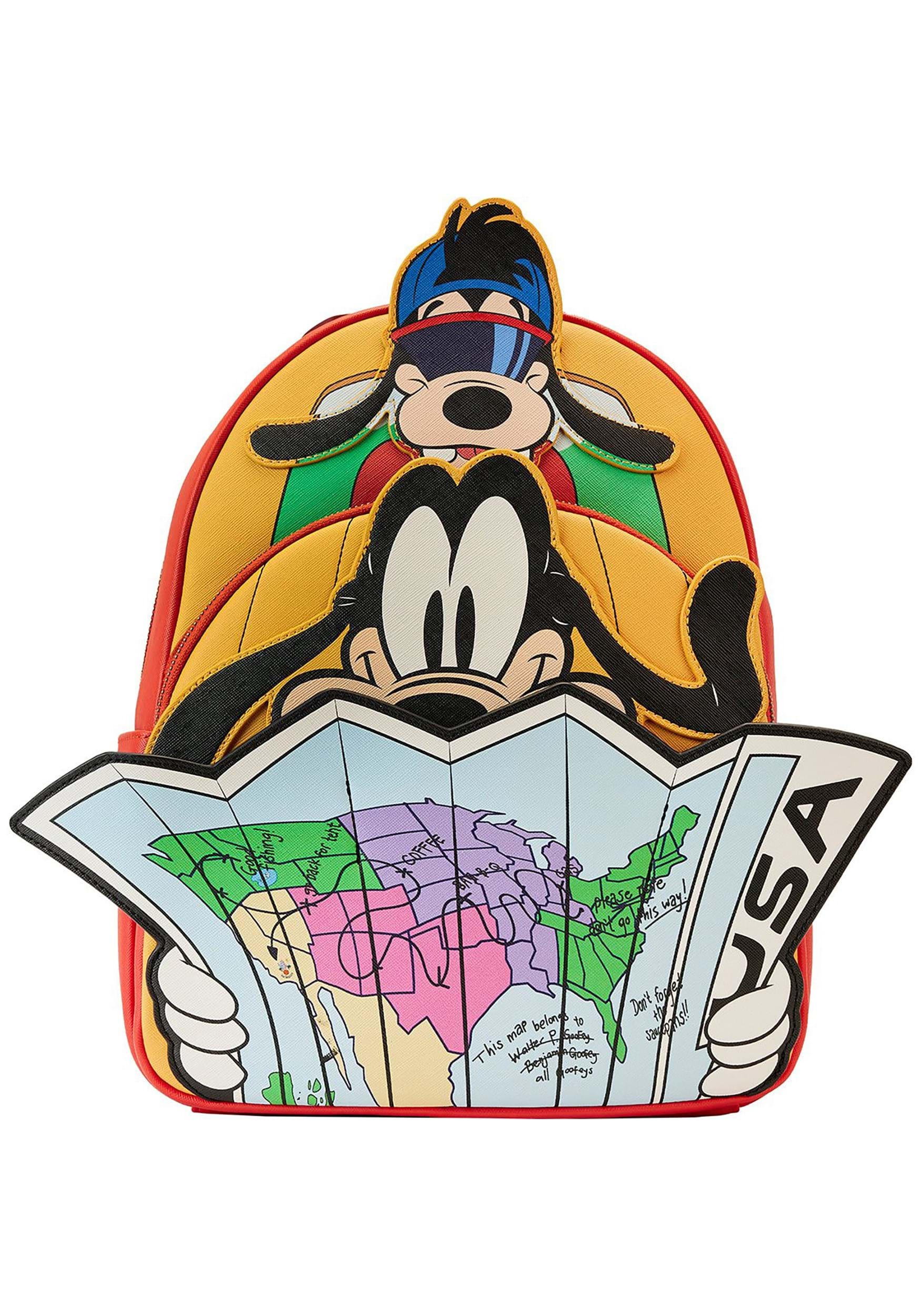 Loungefly Disney Goofy Movie Road Trip Map Mini Backpack