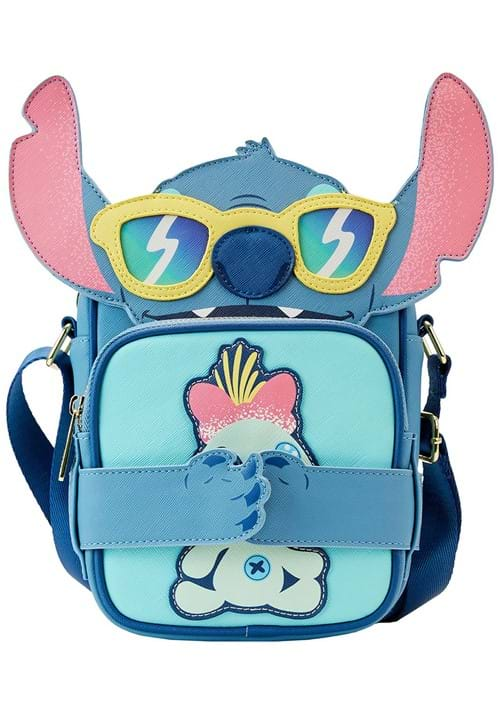 LOUNGEFLY DISNEY STITCH BEACH DAY CROSSBUDDY BAG