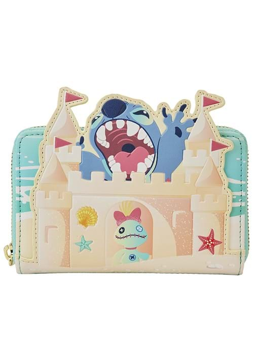 Loungefly Disney Stitch Sandcastle Surprise Zip Wallet