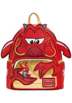 Loungefly Disney Mulan Mushu Glitter Cosplay Mini Backpack