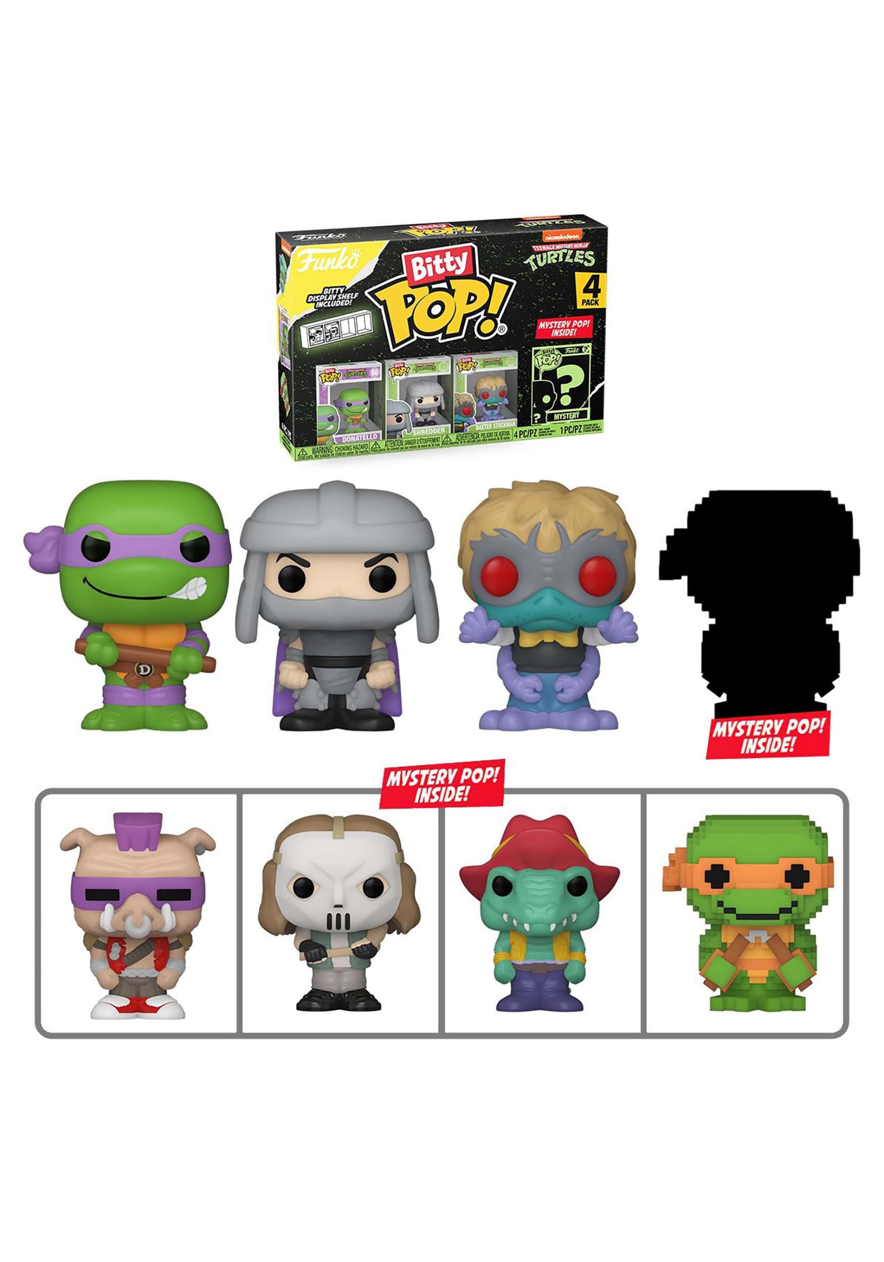 Bitty POP! Teenage Mutant Ninja Turtles Donatello 4 Pack Mini Figure