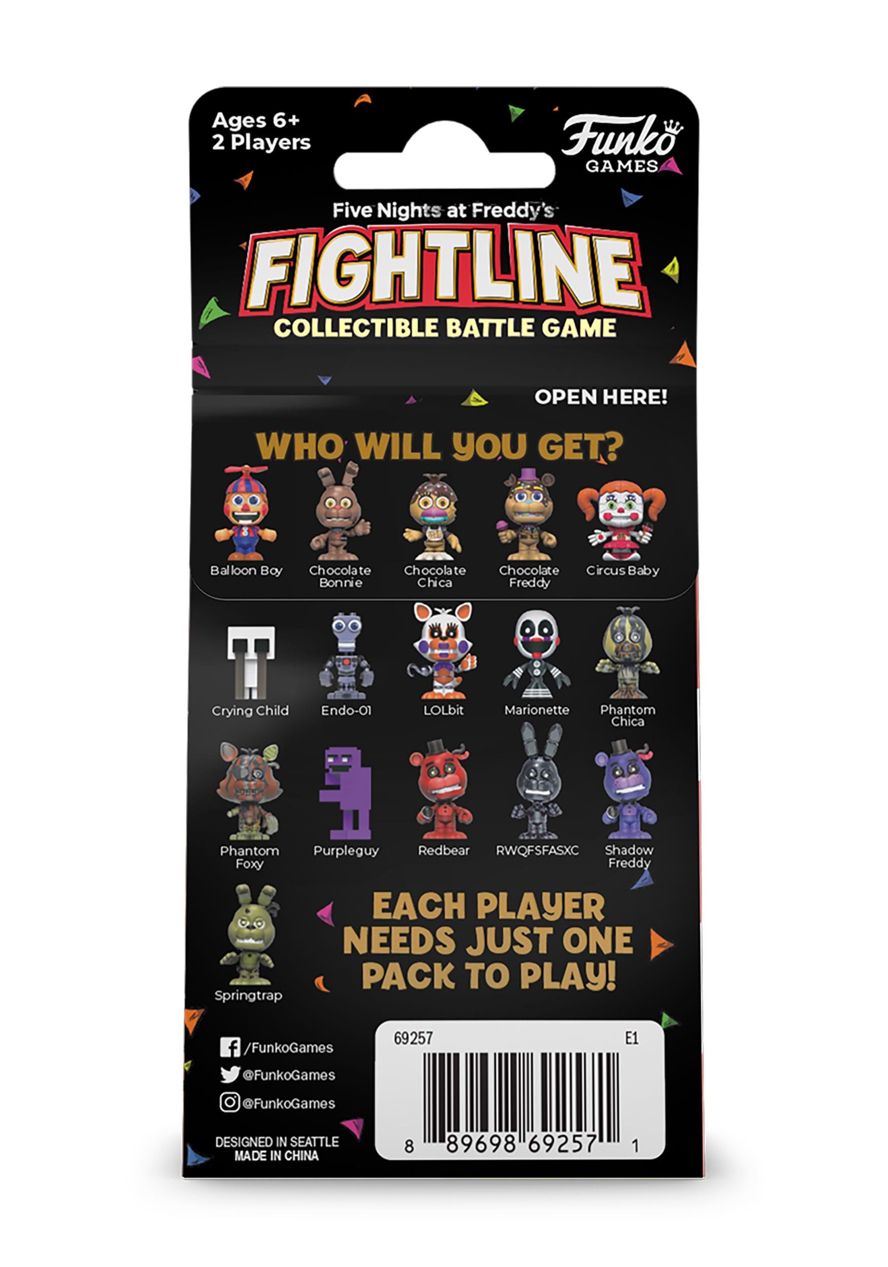 Funko Games Five Nights at Freddy's FightLine Collectible Battle Game  Character Pack (Styles May Vary)