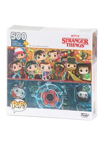 POP! Stranger Things 500 Piece Puzzle - פאזל פופ דברים מוזרים, פאזלים למבוגרים