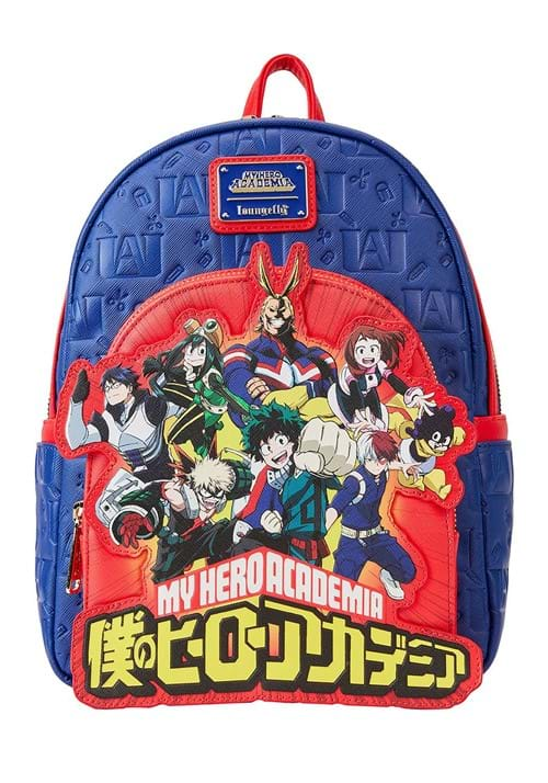 Loungefly My Hero Academia Group Debossed Mini Backpack