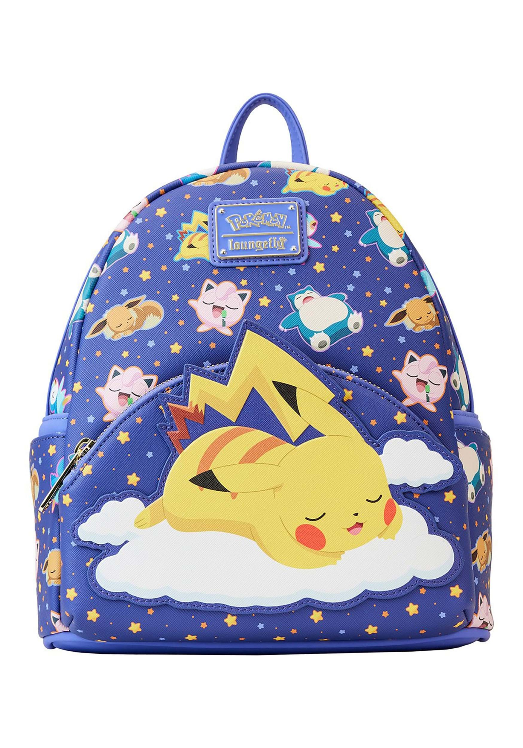 Pokemon Carry Case Playset Portable Backpack Travel Toy 2 Pikachu Figure  New