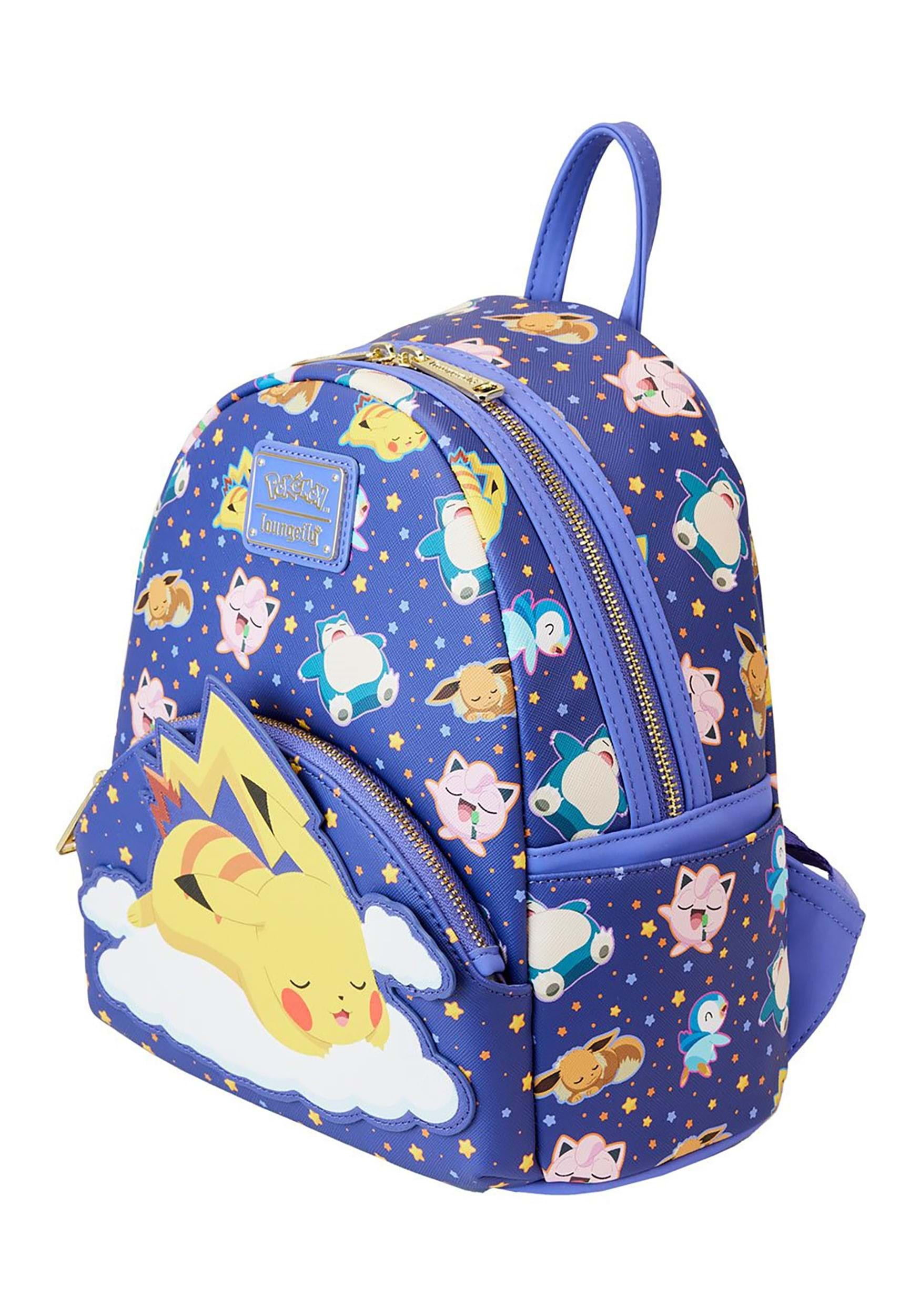 Loungefly Pokemon Elements Triple Pocket Mini Backpack