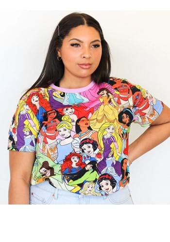 Cakeworthy Disney Villains All Over Print Adult T-Shirt | Disney Apparel