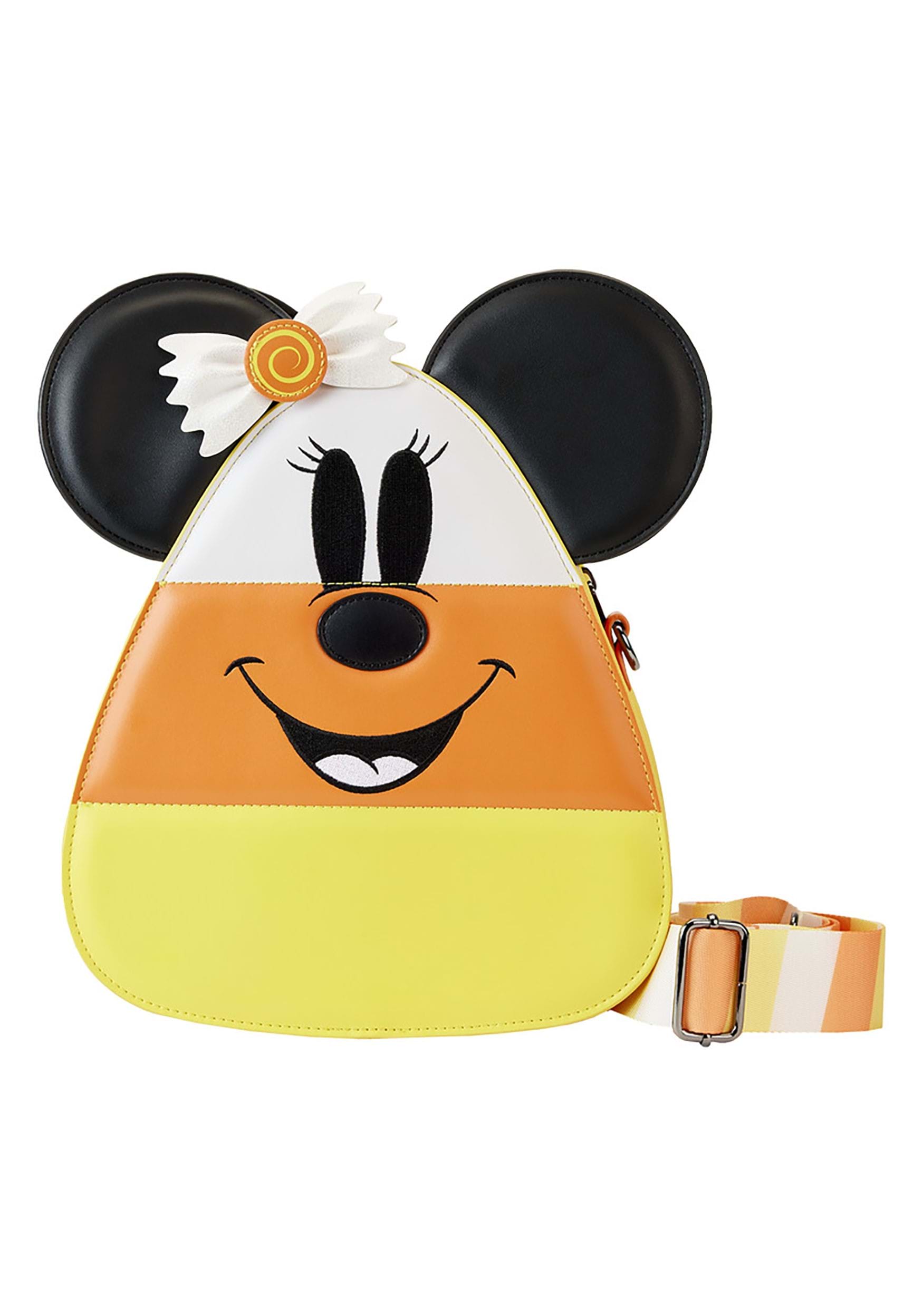 Loungefly Disney Mickey and Minnie Candy Corn Crossbody Purse