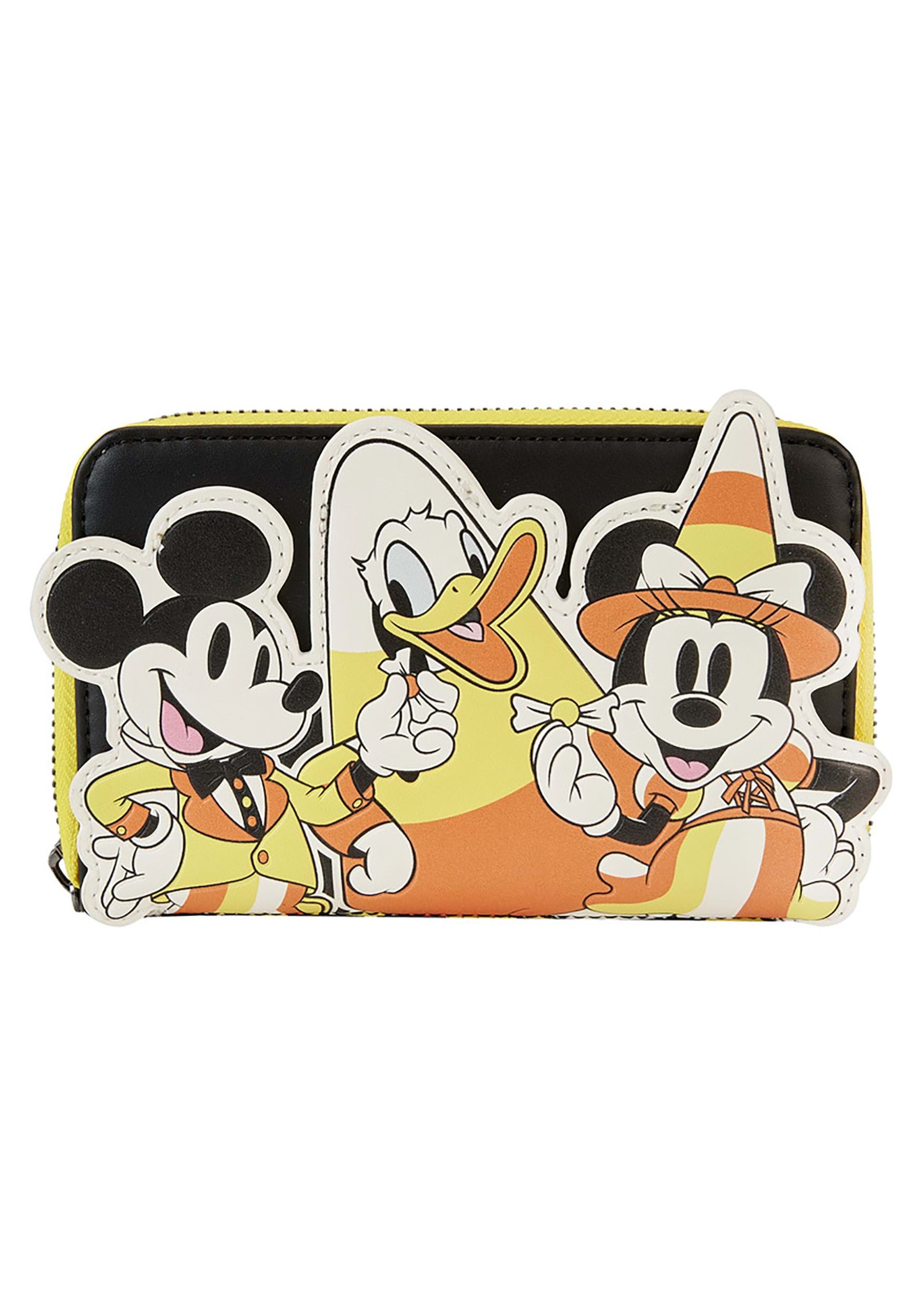 Disney Mickey and Friends Candy Corn Loungefly Zip Around Wallet