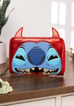 Loungefly Disney Stitch Devil Cosplay Zip Around Wallet - up