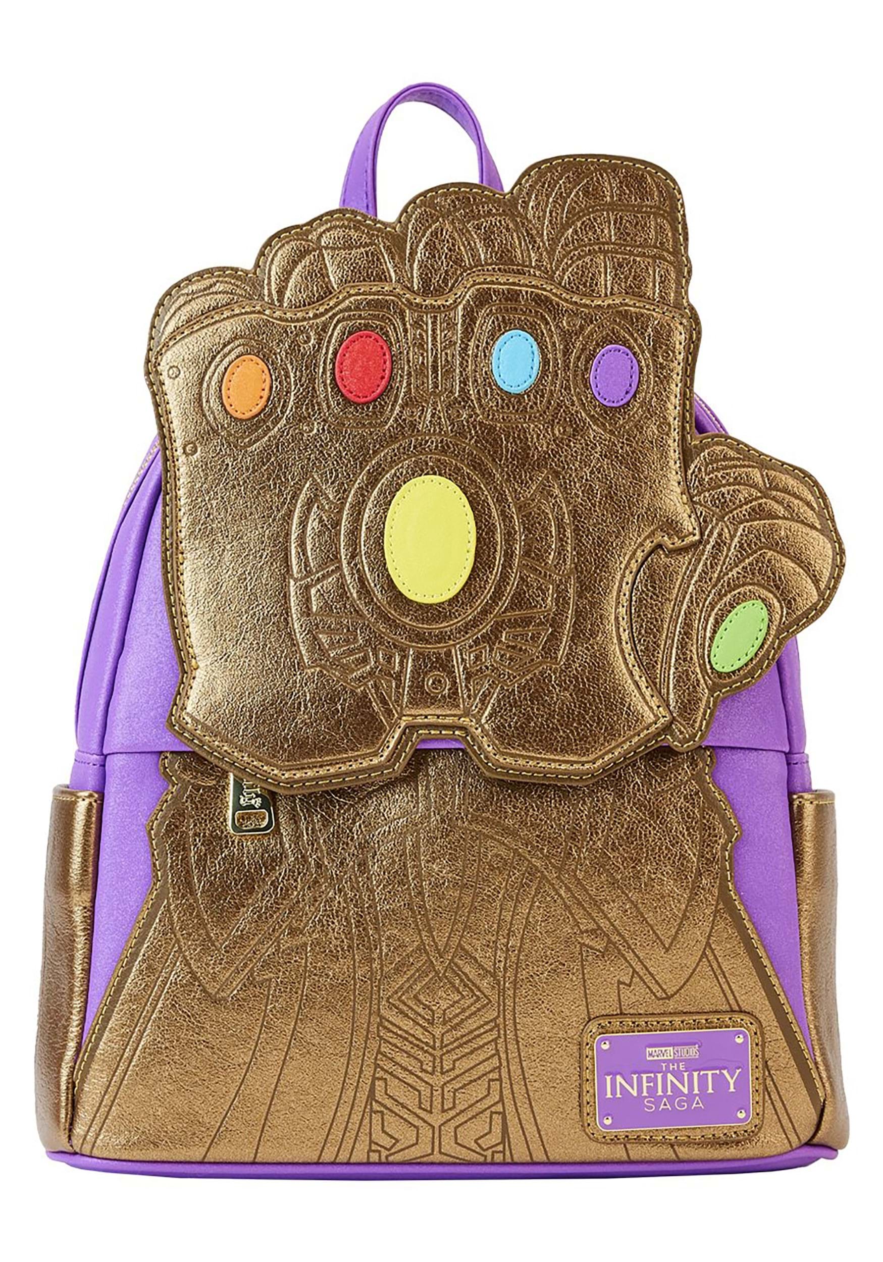 Marvel Shine Thanos Gauntlet Mini Backpack by Loungefly