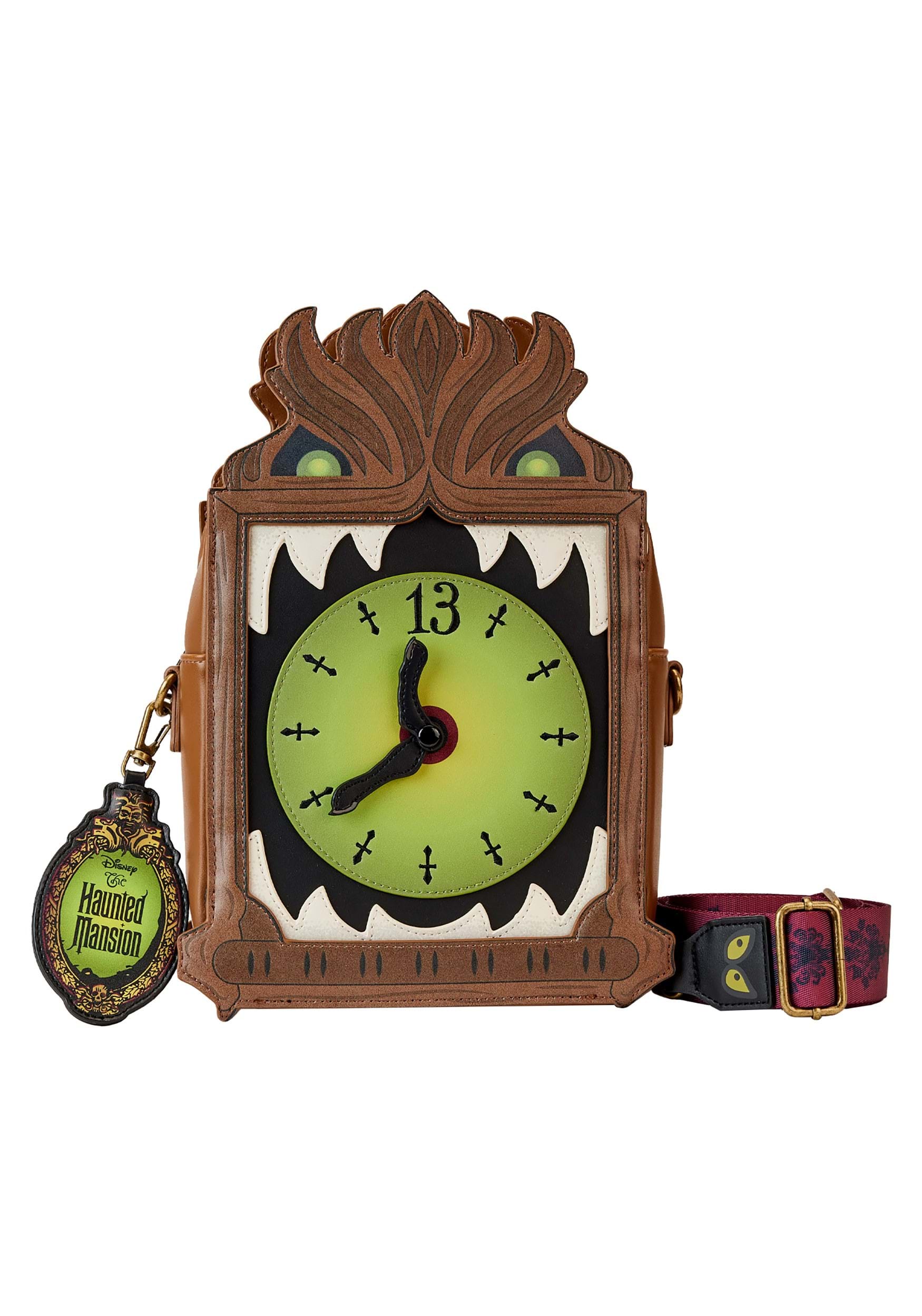 Disney Haunted Mansion Clock Crossbody Bag by Loungefly