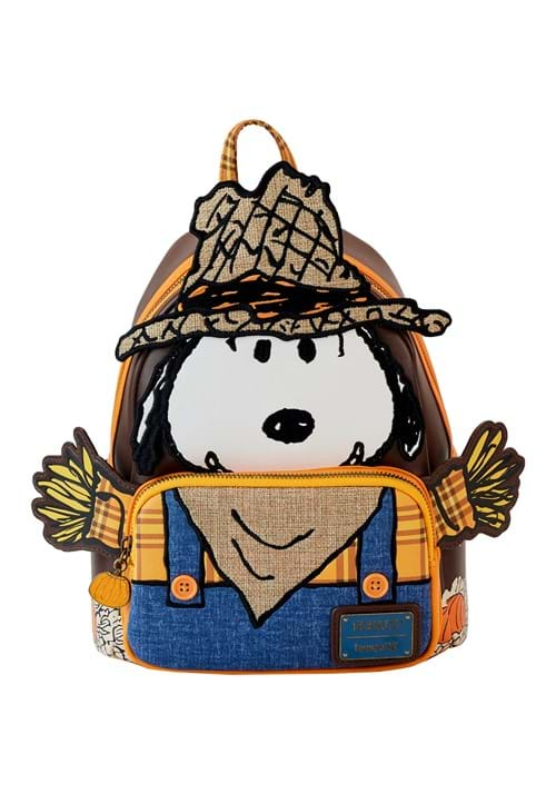 Loungefly Peanuts Snoopy Scrarecrow Cosplay Mini Backpack