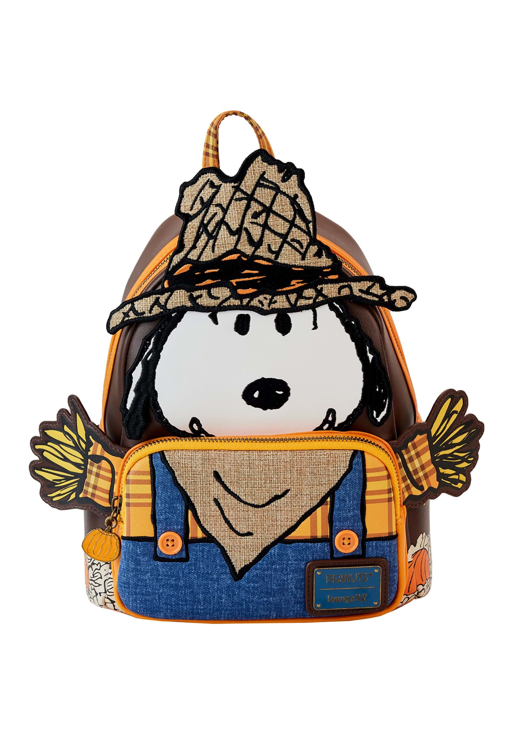 Peanuts Snoopy Scarecrow Cosplay Mini Backpack by Loungefly