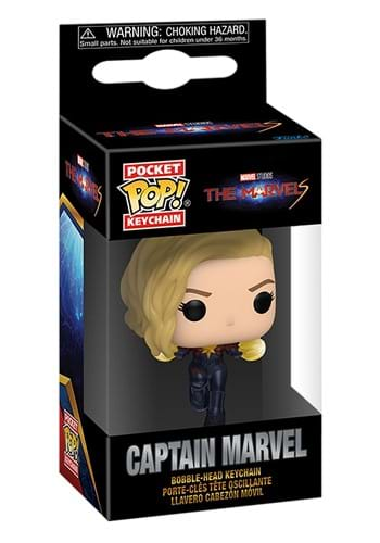 Funko POP! Keychain: The Marvels - Captain Marvel | Marvel Keychains