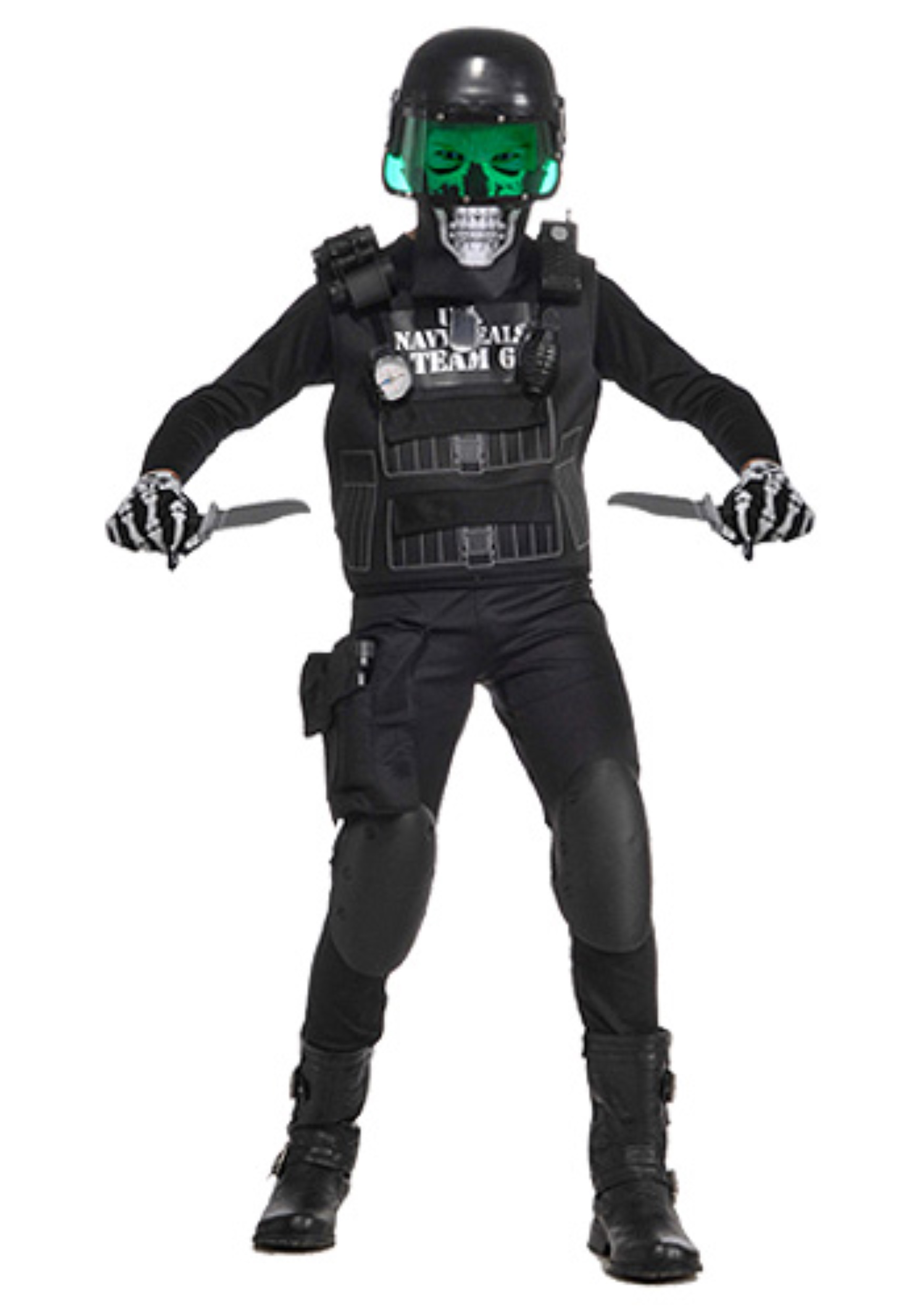 Navy Seal Black Team 6 Costume for Kids