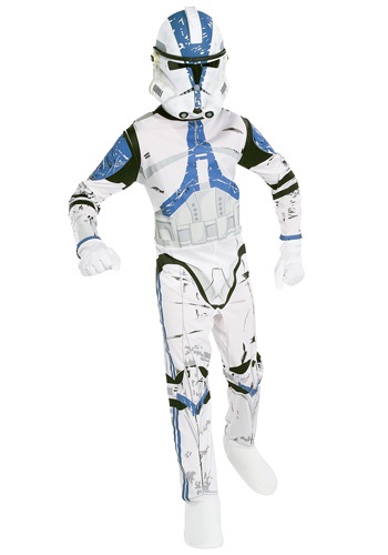 Kids White Clone Trooper Costume