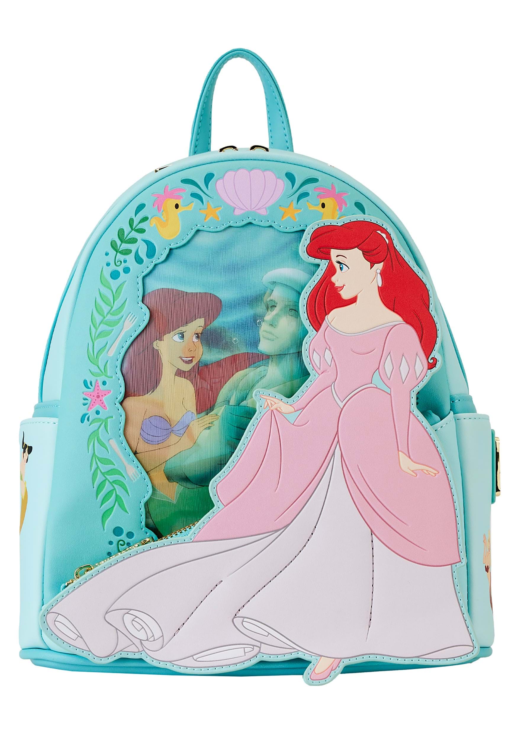 Loungefly Disney Little Mermaid Princess Lenticular Mini Backpack ...