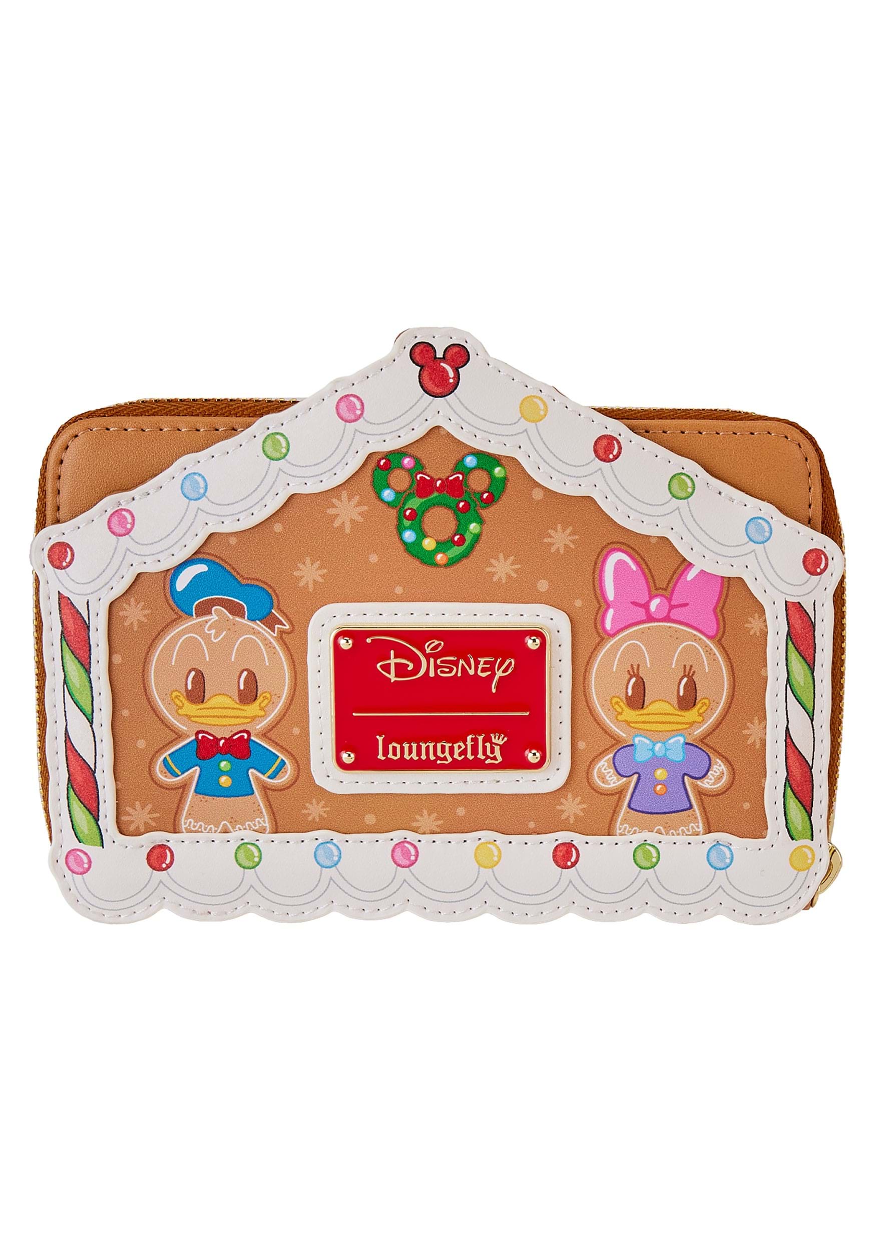 Loungefly Disney Mickey & Friends Gingerbread House Zip Wallet , Loungefly Disney