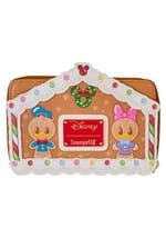 Loungefly Mickey Friends Gingerbread House Zip Wallet Alt 2