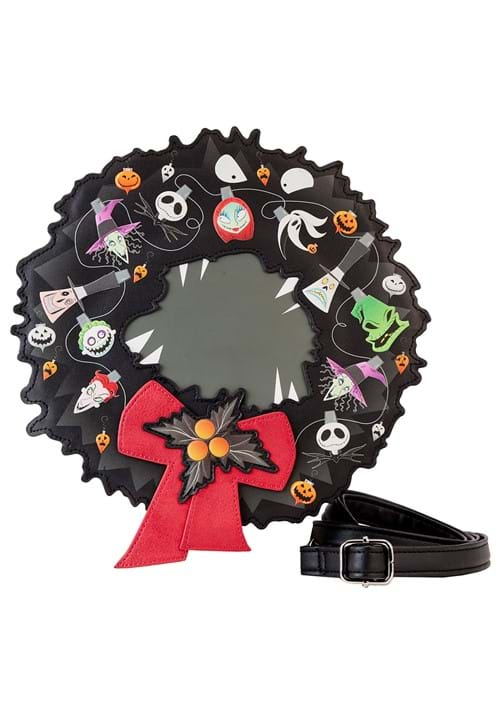 Loungefly Nightmare Before Christmas Wreath Crossbody Bag