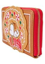 Loungefly Peanuts Snoopy Gingerbread Wreath Zip Wallet Alt 1