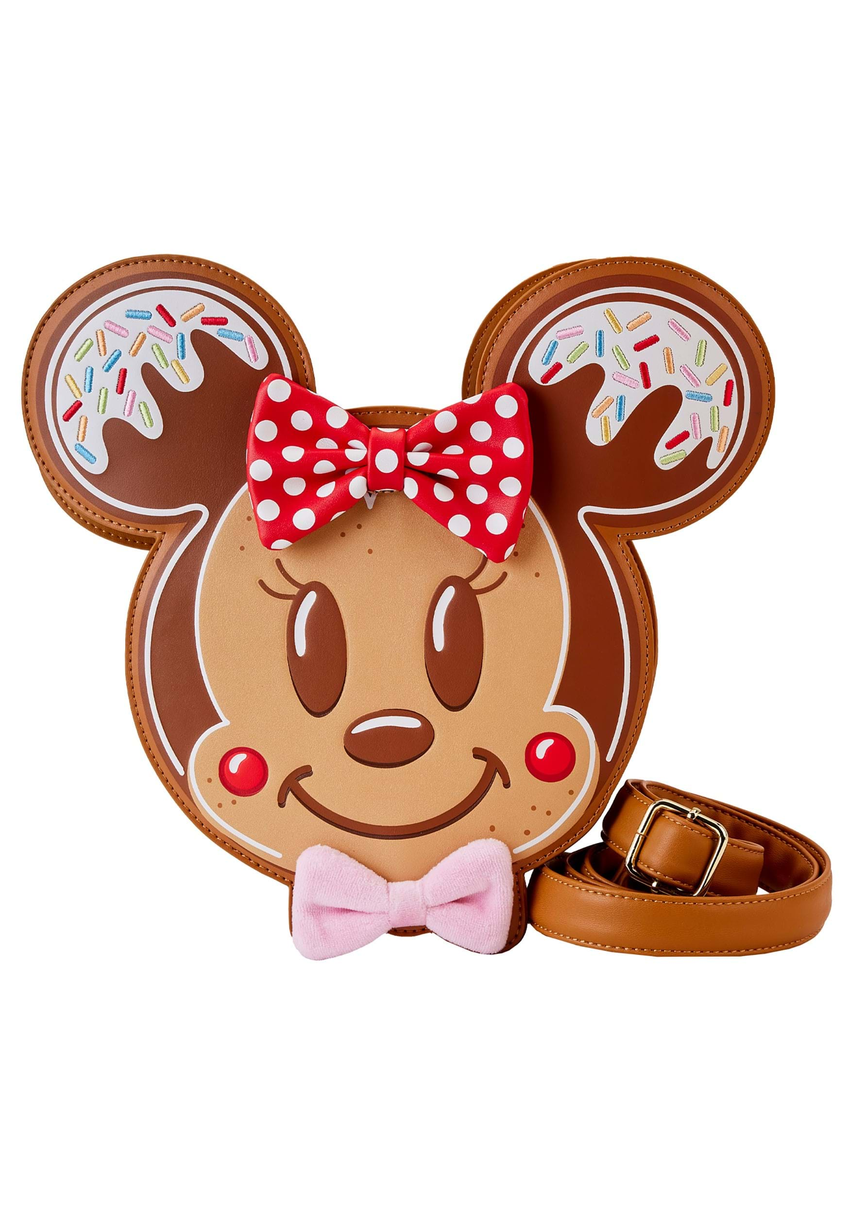 Mickey & Minnie Gingerbread Cookie Crossbody Bag