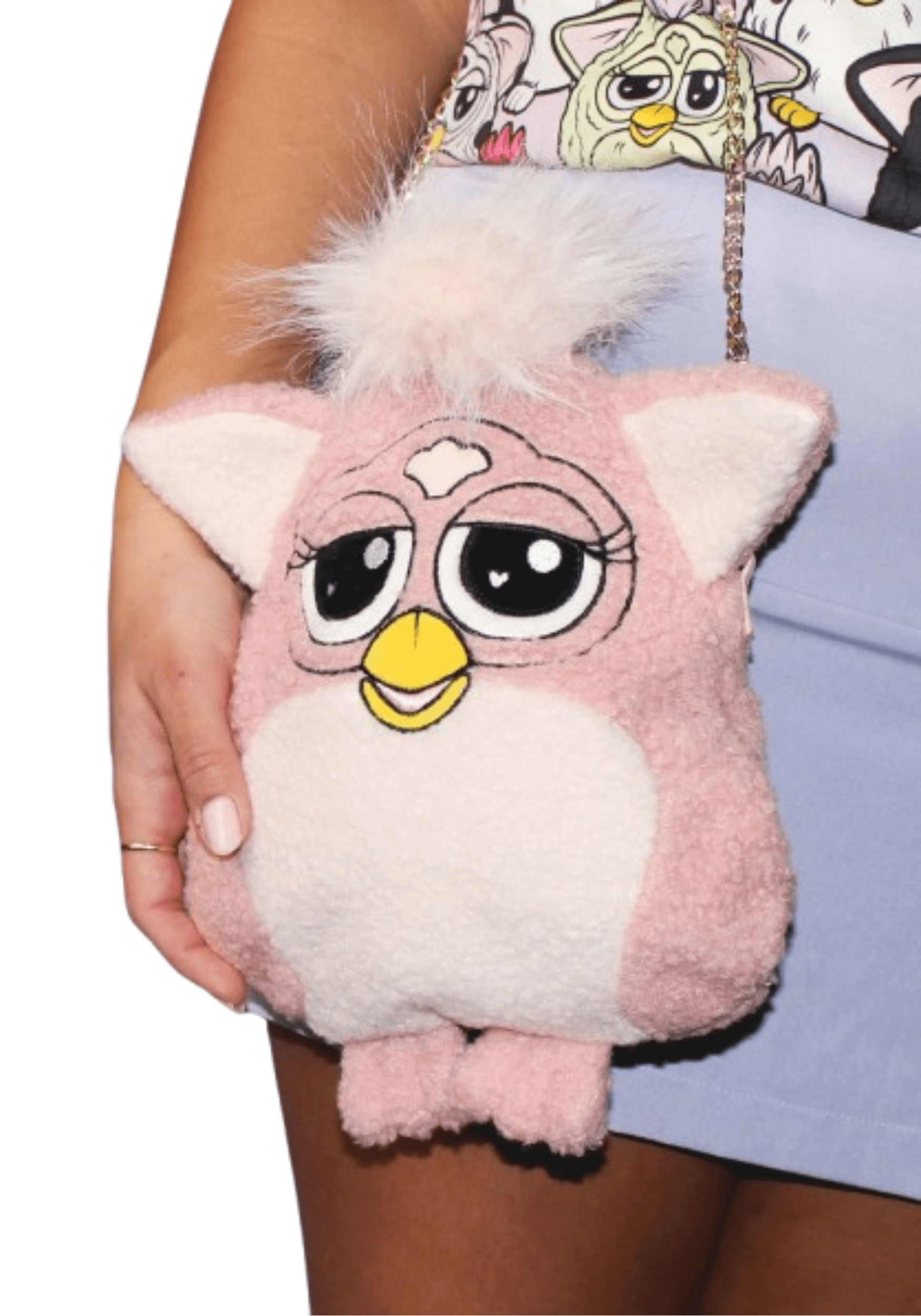 Furby Figural Pink Cakeworthy Crossbody Purse