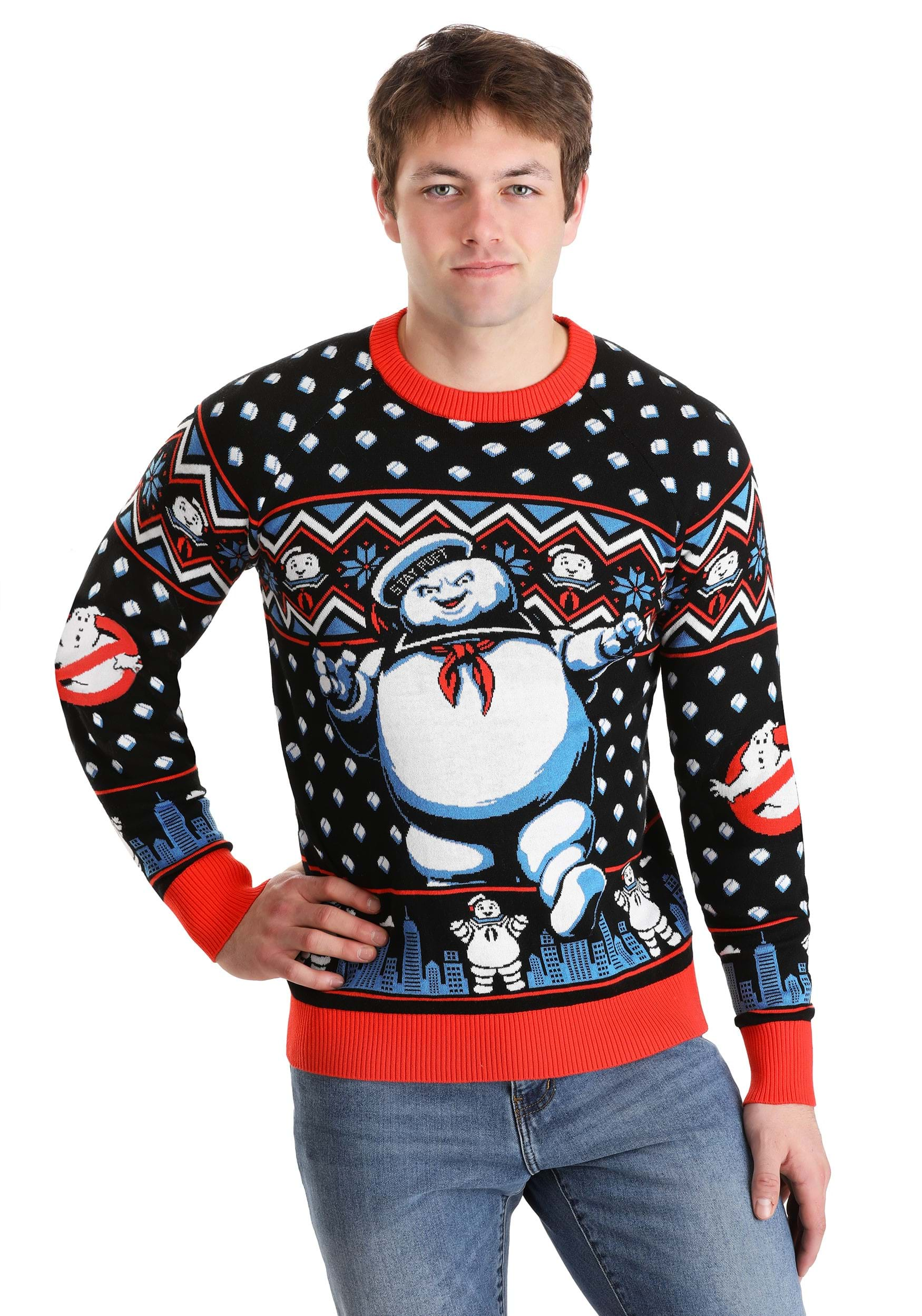 Ghostbusters Stay Puft Marshmallow Man Sweater