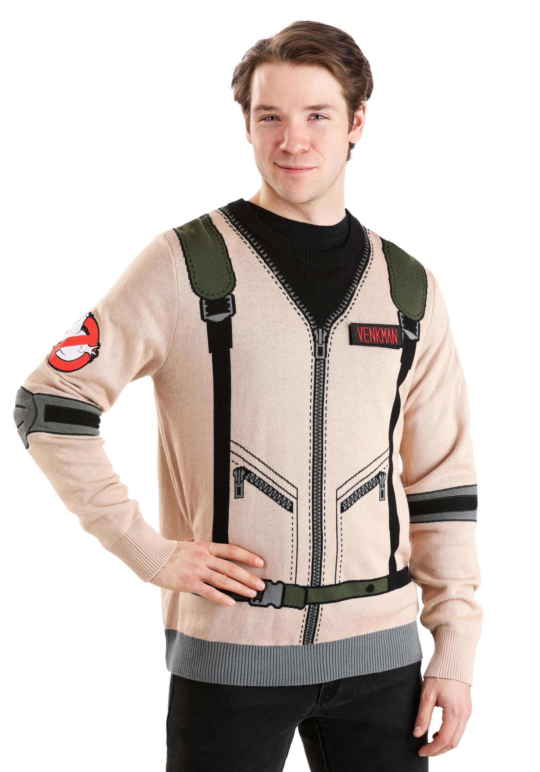 Ghostbusters Adult Uniform Sweater | Halloween Sweaters