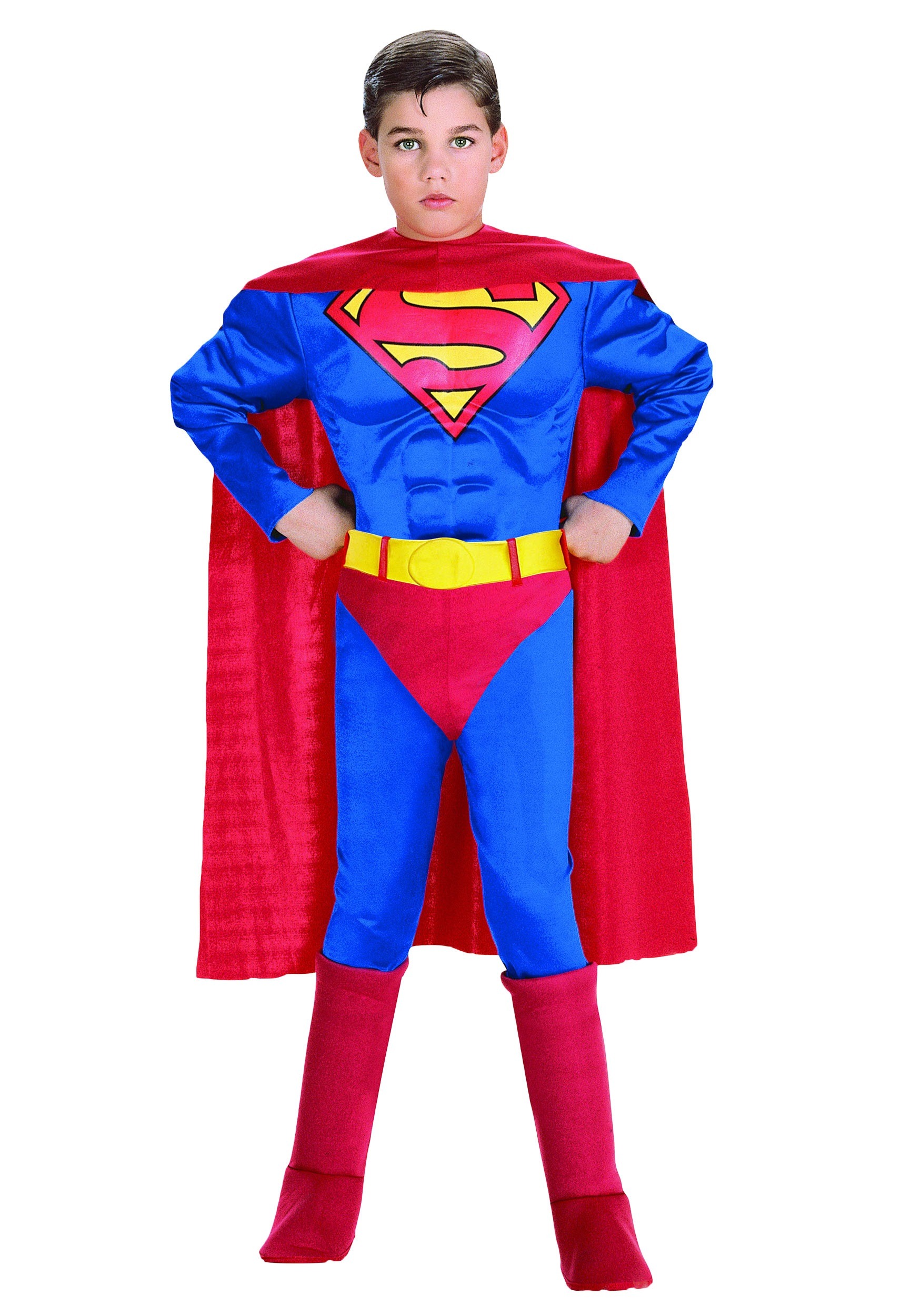 Photos - Fancy Dress Rubies Costume Co. Inc Kids Supreme Superman Costume Blue/Red/Yell 