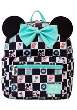 LF Mickey Minnie Diner Date Checkered Mini Backpack