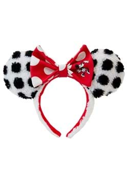 Loungefly Minnie Mouse Rocks the Dots Sherpa Ear Headband