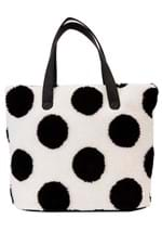 Loungefly Minnie Mouse Rocks the Dots Sherpa Tote Bag Alt 1