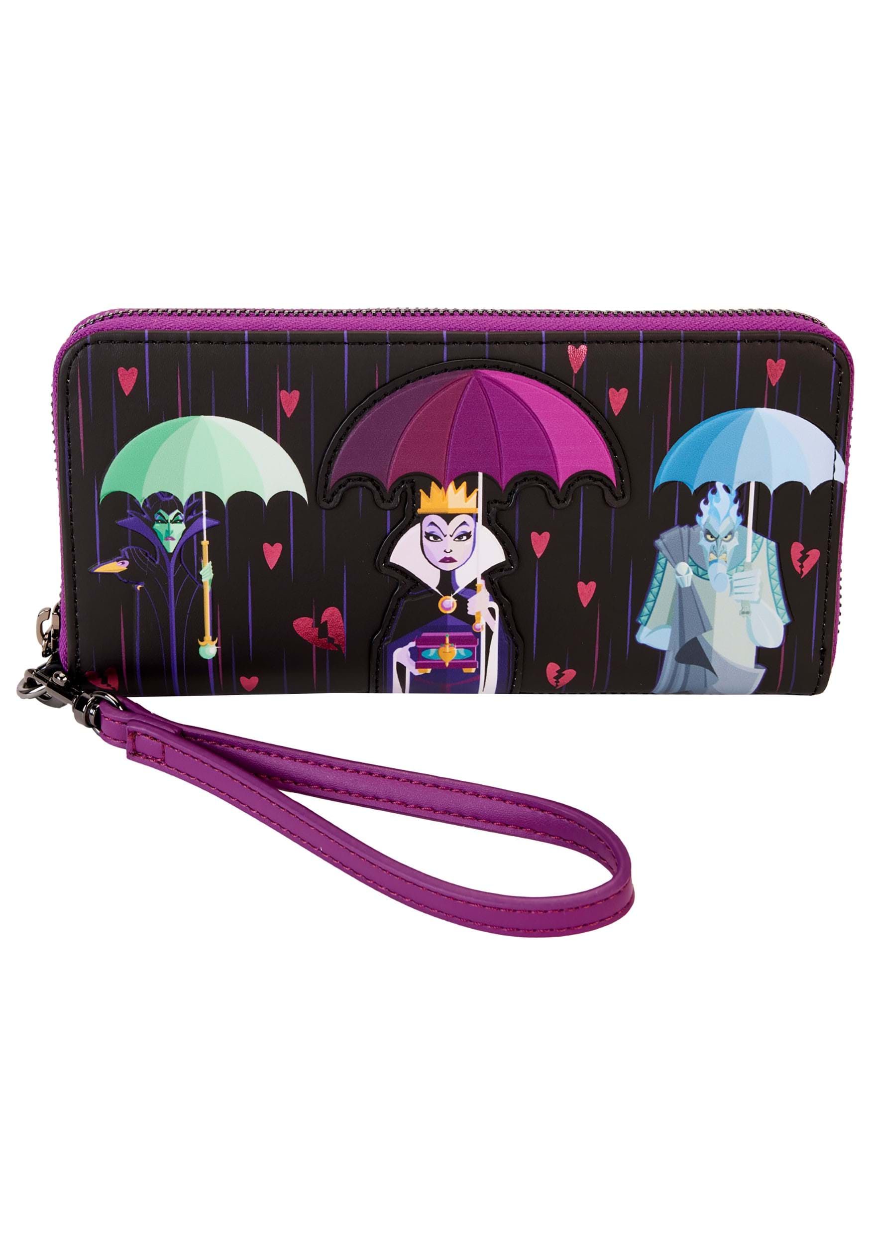 Loungefly Curse Your Hearts Zip Wristlet Wallet