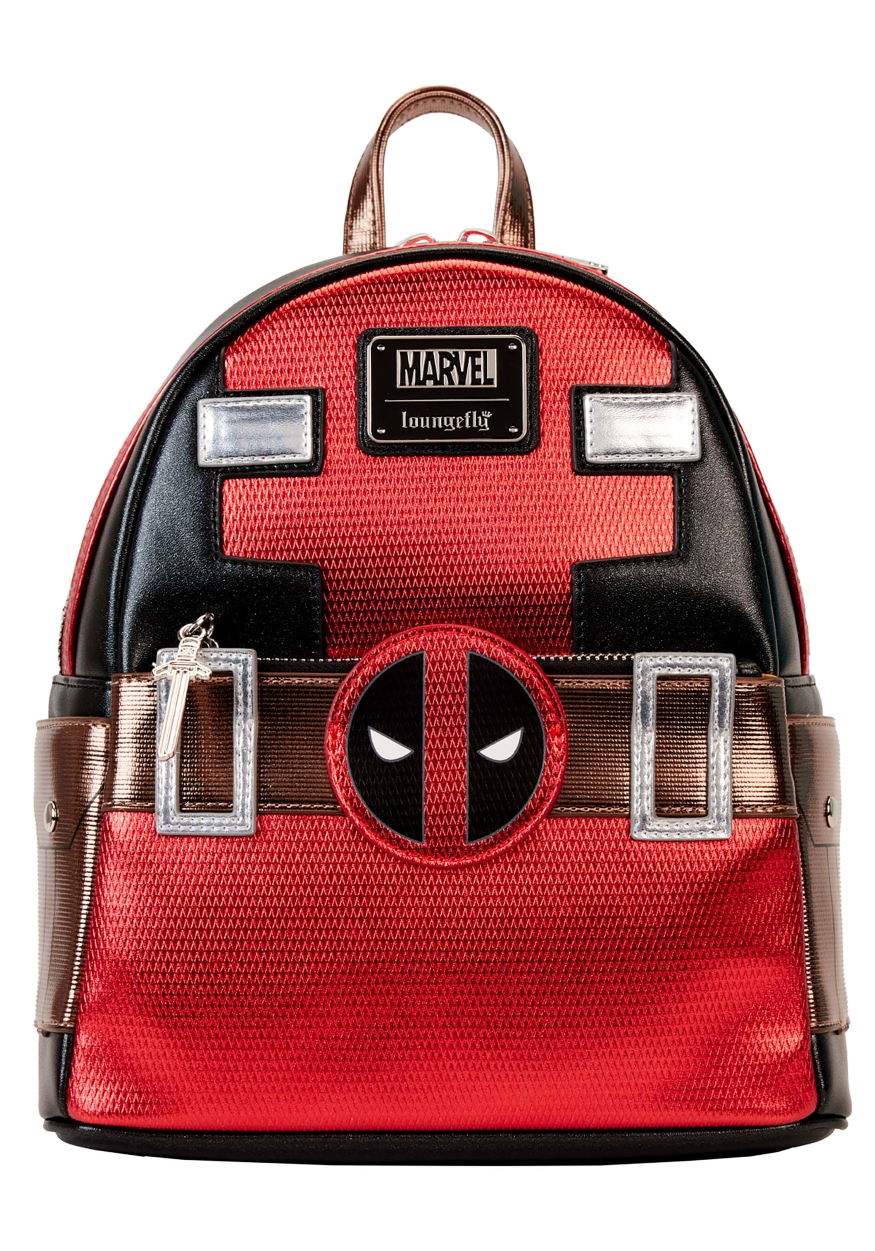 Marvel Metallic Deadpool Cosplay Mini Backpack by Loungefly