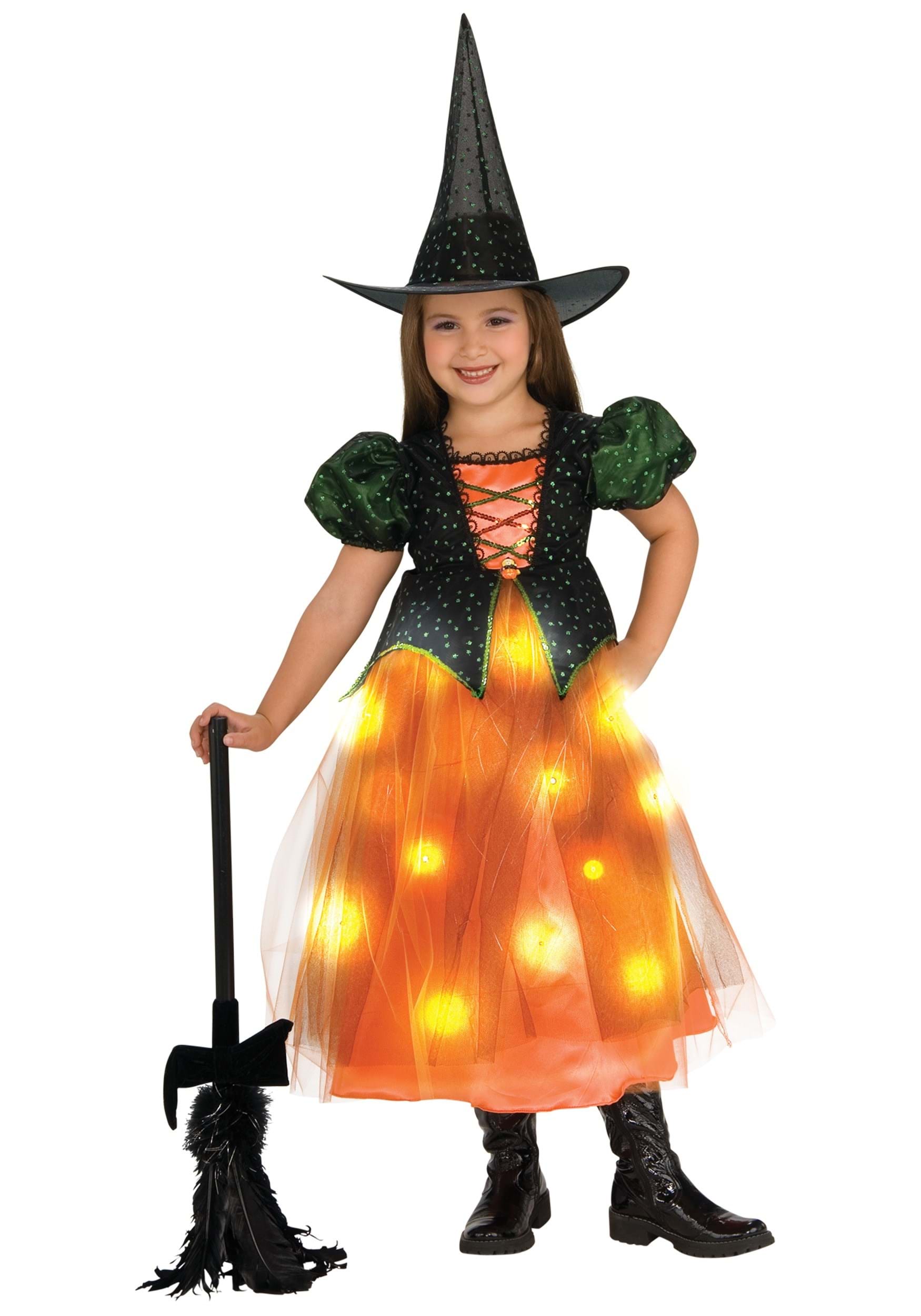 Twinkle Witch Costume | Light up Dress W/ Hat