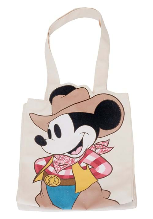 Loungefly Western Mickey Mouse Canvas Tote Bag