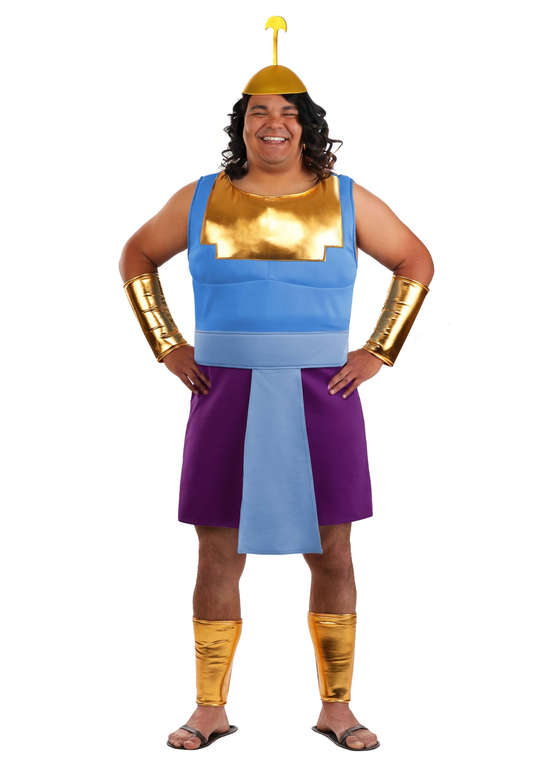 Plus Size Disney Deluxe Emperors New Groove Kronk Costume for Men | Disney Costumes