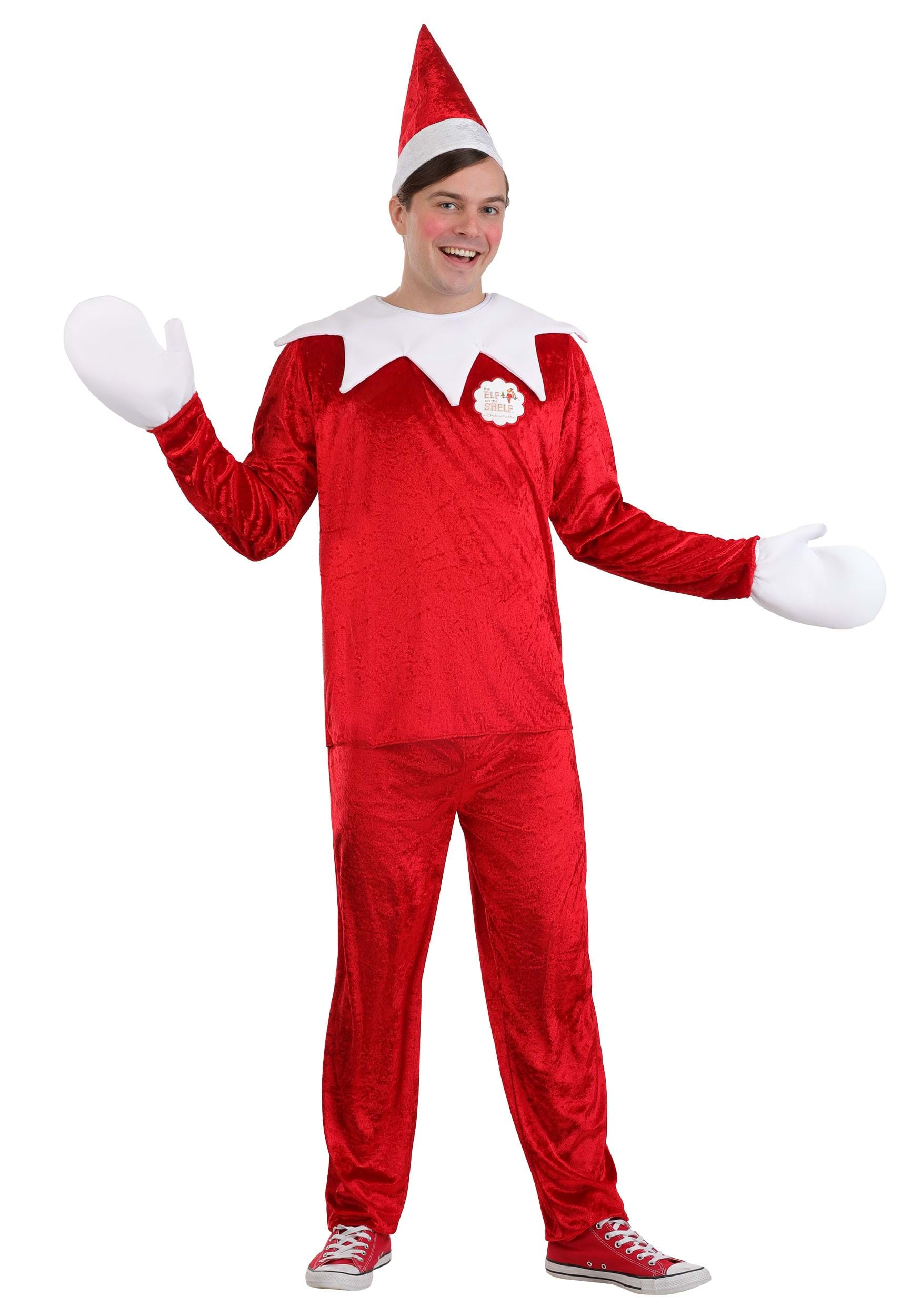 Elf on the Shelf Deluxe Mens Costume | Adult Holiday Costumes