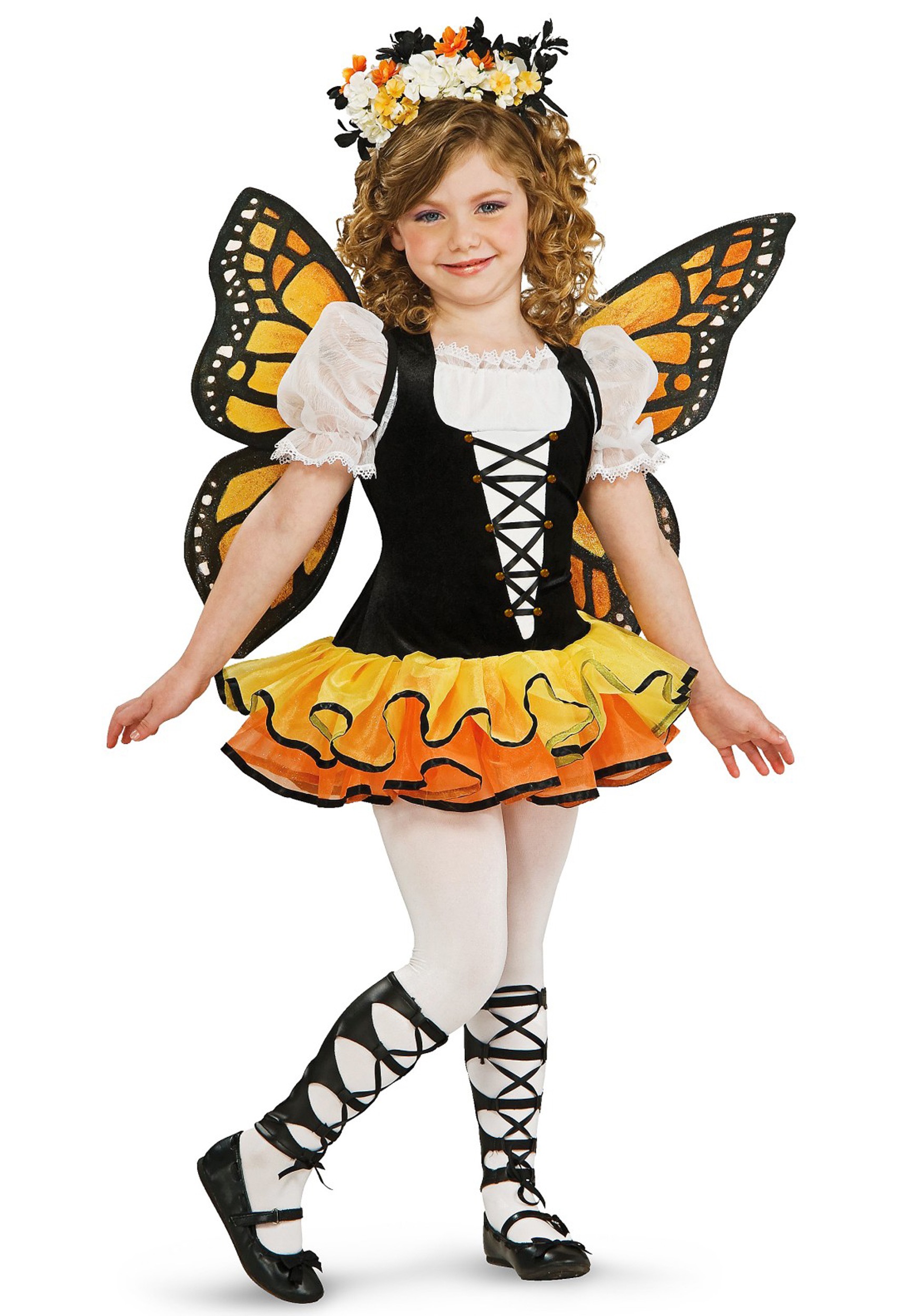 Girls Monarch Butterfly Fairy Toddler Costume